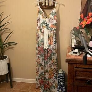 Love floral skirted romper NWT
